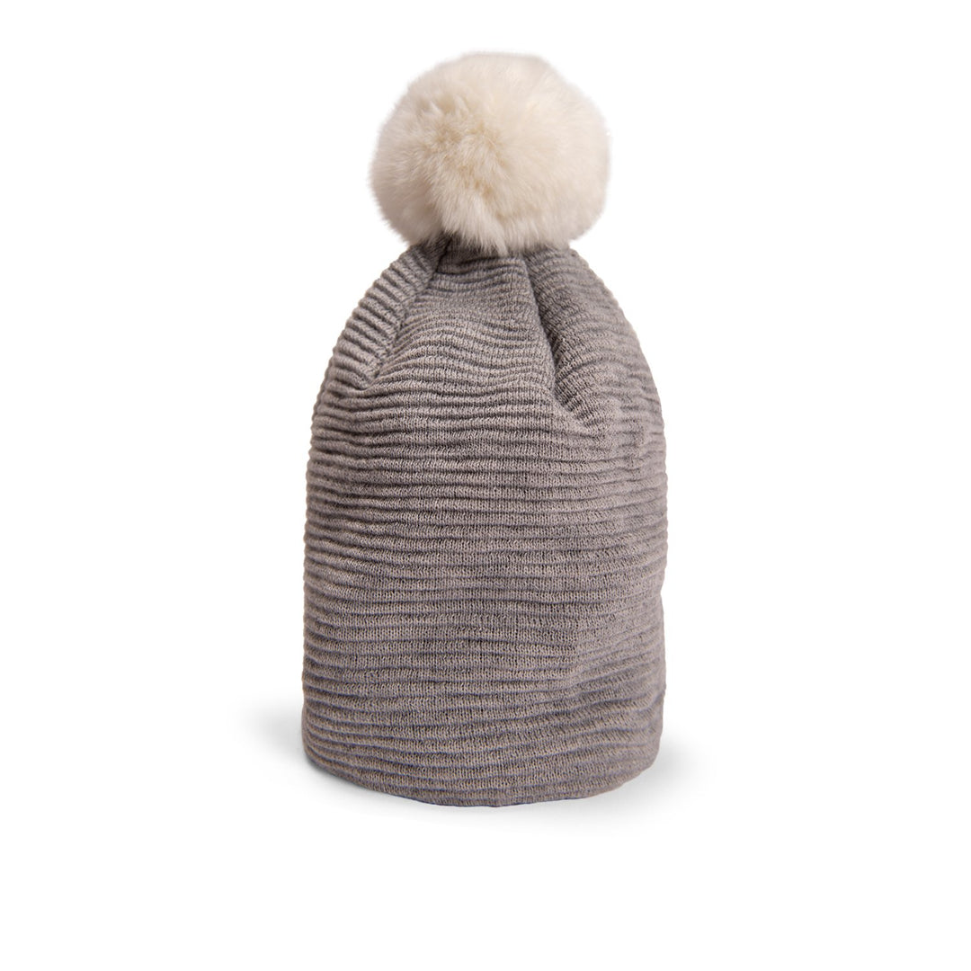 Loren Beanie (Grey/White) - Nuknuuk