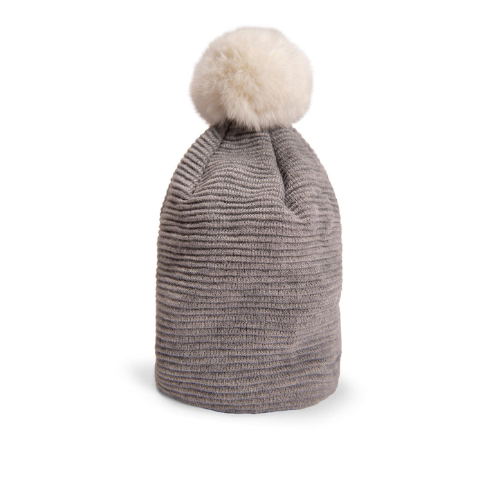 Loren Beanie (Grey/White) - Nuknuuk
